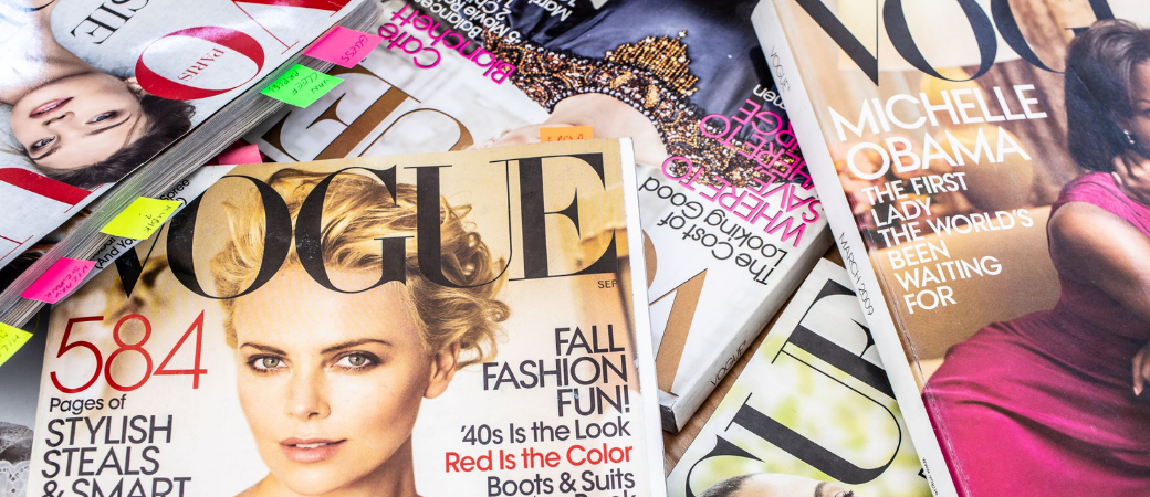 Pile of press magazines