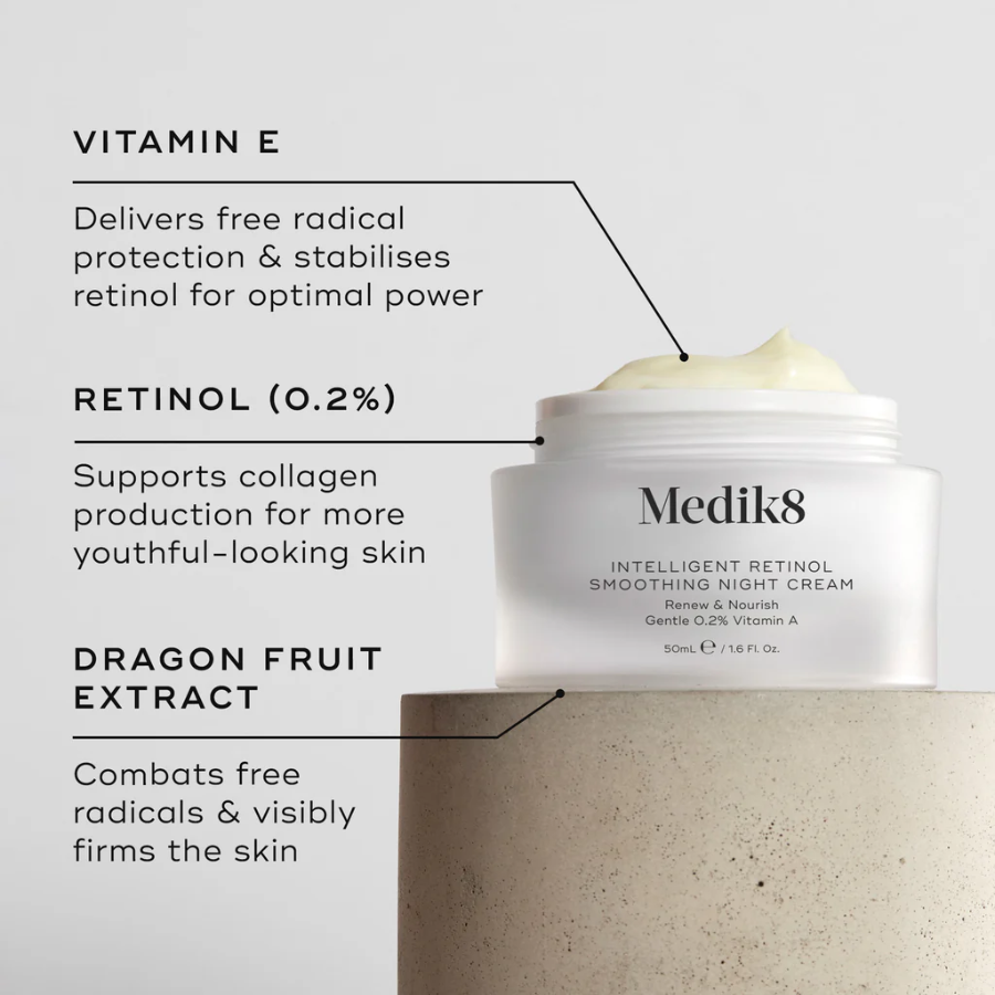 Medik8 Retinol Night Cream | Smooth Fine Lines Overnight