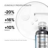 SkinCeuticals P-TIOX serum bottle with clinical skincare benefits displayed on a white background