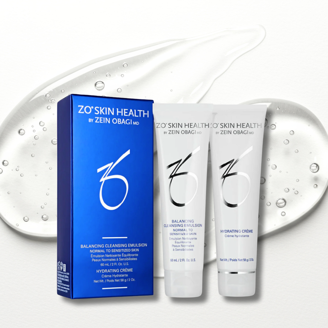 ZO Balancing Cleansing Emulsion & Hydrating Crème Travel-Size Duo
