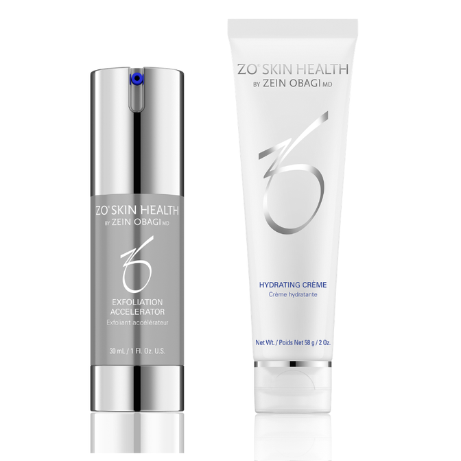 ZO Exfoliation Accelerator + Hydrating Crème Travel Size Duo