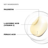 Diagram of key ingredients in skincare product with labeled components.